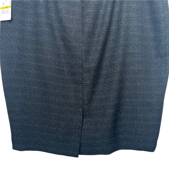 Kasper Womens Time to Shine Black/White Sparkle Suit Set Size 14P - Picture 14 of 16